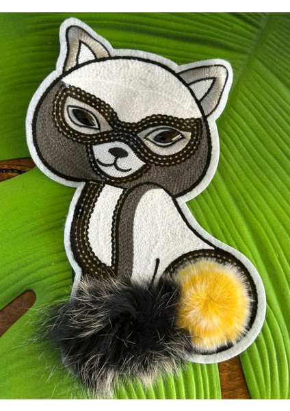 25X14 cm Dokuma Triko Kedi Arma Dikiş Giyim Aksesuarı fiyatları