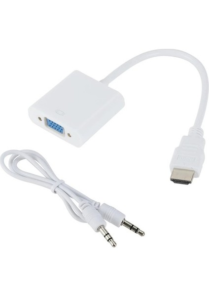 HDMI To VGA Dönüştürücü Çevirici Sesli Kablo indirimleri