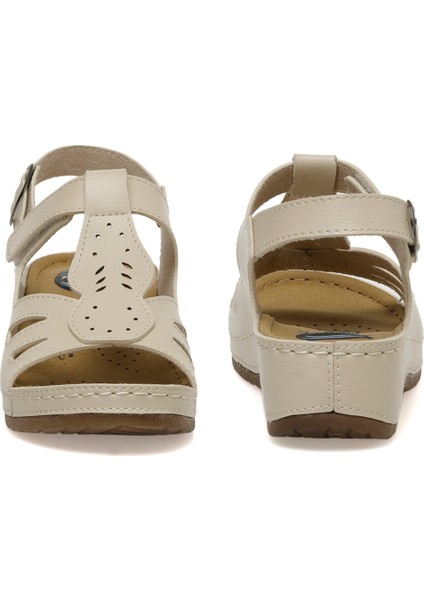166375.Z4FX Bej Kadın Comfort Sandalet