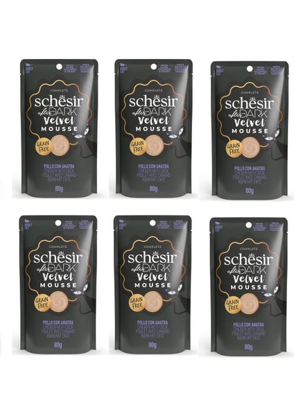After Dark Tavuk ve Ördekli Pouch Mousse Kedi Yaş Mama 80 gr x 6 Adet
