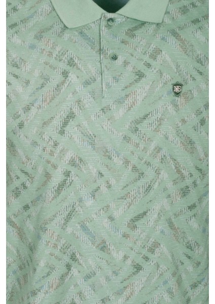 Erkek Polo Yaka Tişört Çağla Slim Fit Ribanalı Kol Pamuklu Baskılı T-Shirt Ncs Jeans 1254 fırsatları