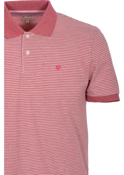 Erkek Polo Yaka Tişört Nar Çiceği Dokulu %100 Pamuk Slim Fit Ribanalı 1247 fiyatları