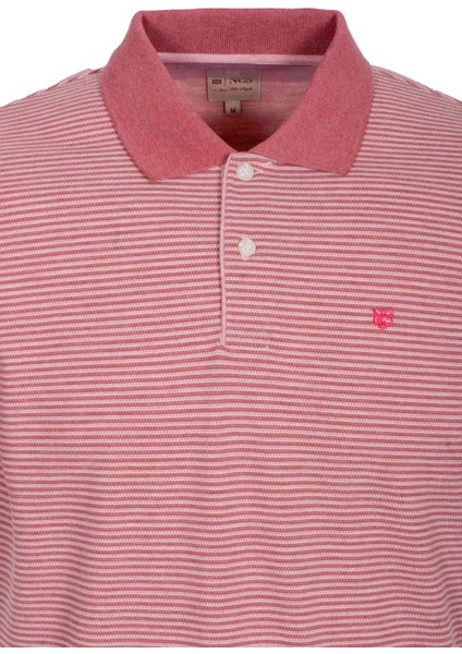 Erkek Polo Yaka Tişört Nar Çiceği Dokulu %100 Pamuk Slim Fit Ribanalı 1247 modelleri