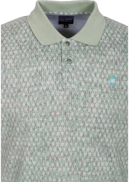 Erkek Polo Yaka Tişört Çağla Slim Fit Ribanalı Kol Pamuklu Baskılı T-Shirt Ncs Jeans 1253 modelleri