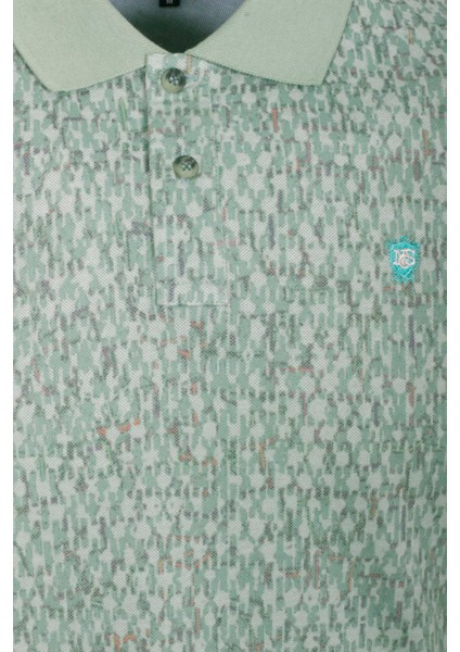 Erkek Polo Yaka Tişört Çağla Slim Fit Ribanalı Kol Pamuklu Baskılı T-Shirt Ncs Jeans 1253 fırsatları