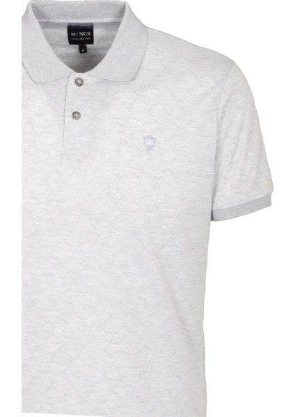 Erkek Polo Yaka Tişört Mavi Dokulu %100 Pamuk Slim Fit Ribanalı Kol T-Shirt Ncs Jeans 1250 fiyatları