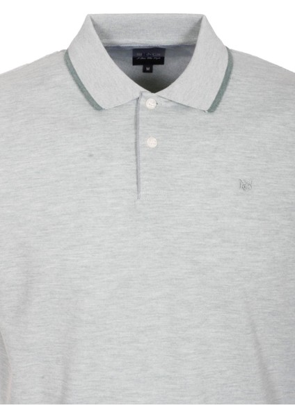 Erkek Polo Yaka Tişört Açık Yeşil %100 Pamuk Slim Fit Ribanalı Kol T-Shirt Ncs Jeans 1245 modelleri