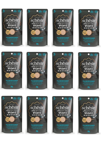 After Dark Tavuk ve Bıldırcın Yumurtalı Pouch Mousse Kedi Yaş Mama 80 gr x 12 Adet