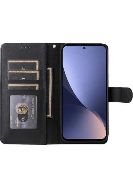 Xiaomi 12 Için Flip CASE/12X Darbeye Cüzdan Deri Kılıf Basit Flip (Yurt Dışından)