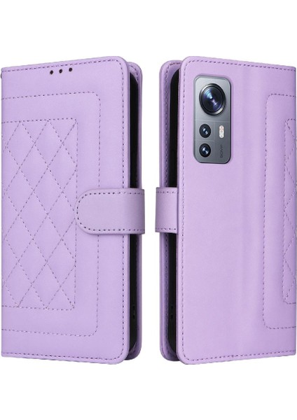 Xiaomi 12 Için Flip CASE/12X Darbeye Cüzdan Deri Kılıf Basit Flip (Yurt Dışından)