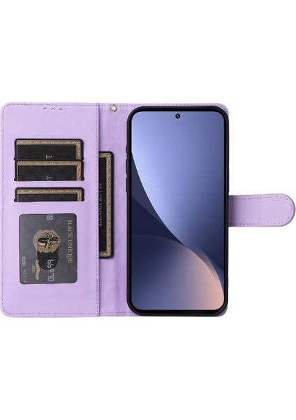 Xiaomi 12 Için Flip CASE/12X Darbeye Cüzdan Deri Kılıf Basit Flip (Yurt Dışından)