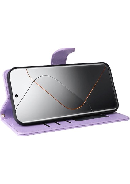 Xiaomi 14 Pro 5g Için Flip Case Cüzdan Basit Iş Deri Kılıf Flip (Yurt Dışından) modelleri