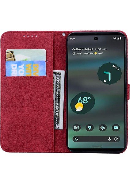 Kart ile Google Piksel 8 Pro Deri Cüzdan Kickstand Koruyucu Kılıf (Yurt Dışından)