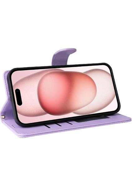 Iphone 15 Için Flip Case Deri Kılıf Cüzdan Darbeye Basit Iş (Yurt Dışından) indirimleri