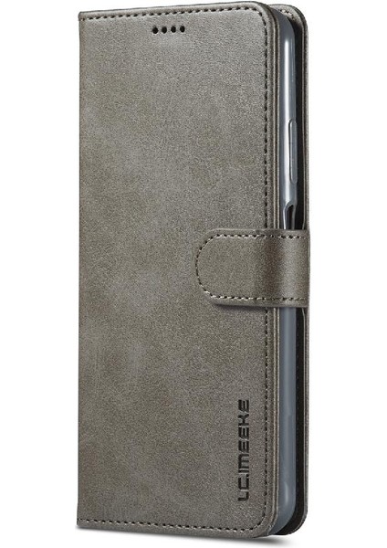 Huawei P40 Lite Buzağı Doku ile Yatay Çevir Deri Kılıf (Yurt Dışından)