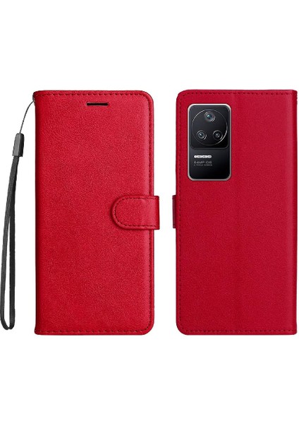 YH Mall Xiaomi Redmi K40S Klasik Düz Renk Için Flip Case Yüksek Kalite Deri (Yurt Dışından)