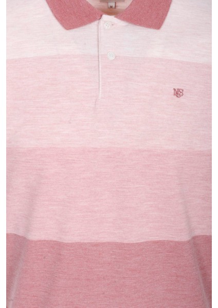 Erkek Polo Yaka Tişört Nar Çiçeği %100 Pamuk Slim Fit Ribanalı Kol Baskılı T-Shirt Ncs Jeans 1248 fırsatları