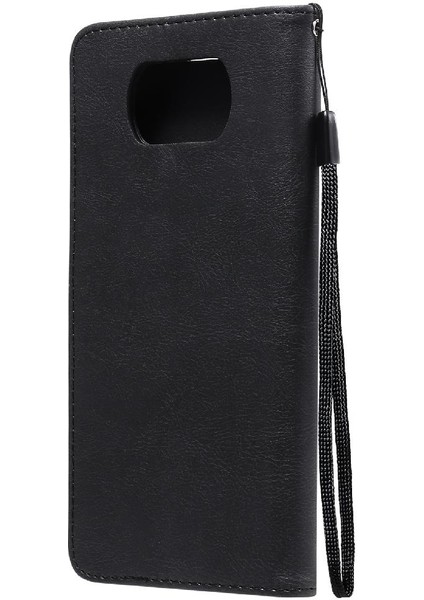 Kart Yuvası ile Xiaomi Poco X3 Nfc Için Flip Case Yüksek Kalite Deri Telefon (Yurt Dışından)