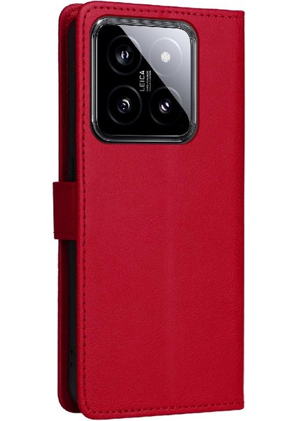 Xiaomi 14 Için Flip Case Klasik Düz Renk Yüksek Kaliteli Deri Iş (Yurt Dışından) fırsatları