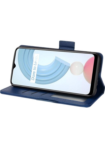 Realme C21Y/C25Y Yan Toka Manyetik Cüzdan Pu Deri Kartı Için Kılıf (Yurt Dışından) modelleri