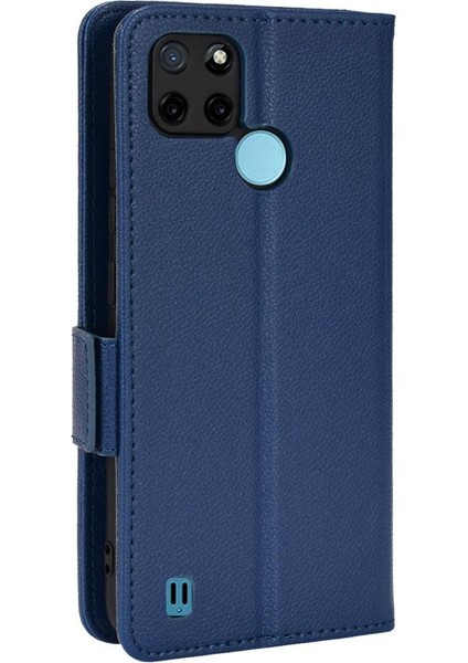 Realme C21Y/C25Y Yan Toka Manyetik Cüzdan Pu Deri Kartı Için Kılıf (Yurt Dışından) fırsatları