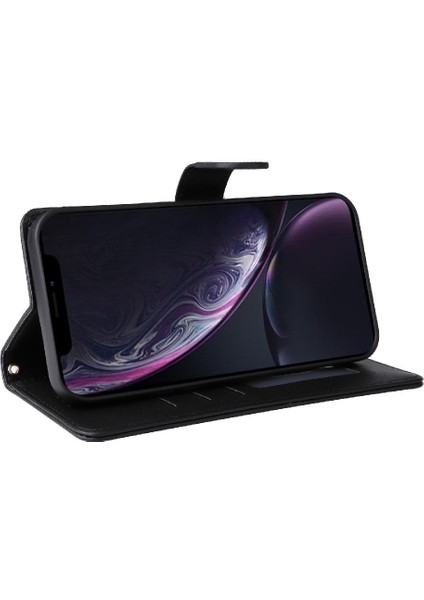 Iphone Xr Için Flip Case Deri Kılıf Kapak Darbeye Cüzdan Basit (Yurt Dışından)