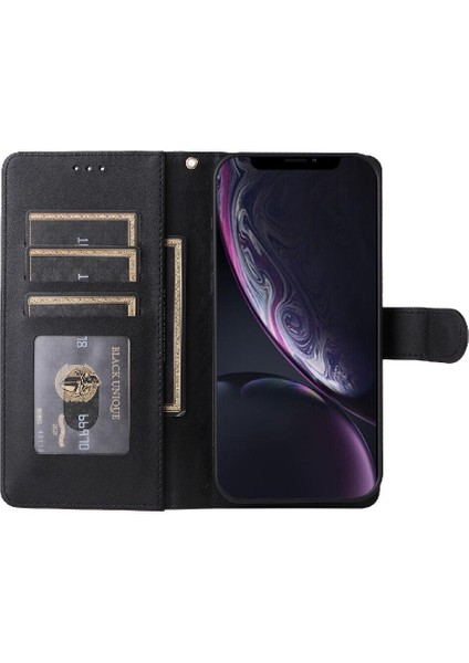 Iphone Xr Için Flip Case Deri Kılıf Kapak Darbeye Cüzdan Basit (Yurt Dışından)