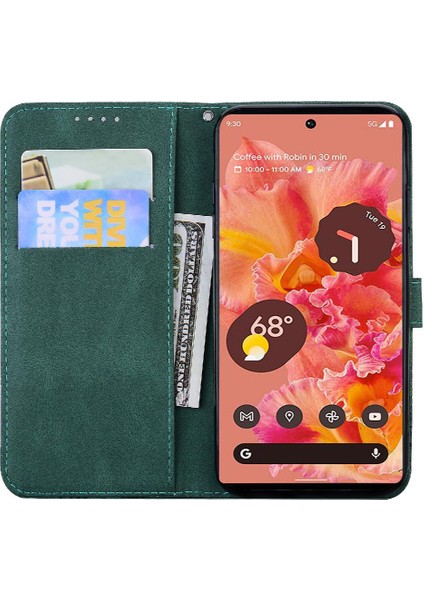 Kart Yuvası Standı Cüzdan ile Google Pixel 8 Kickstand Koruyucu Kılıf (Yurt Dışından)