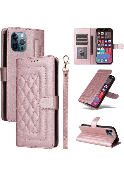 Iphone 12 Için Flip Case Pro Max Deri Kılıf Kapak Çevirin Darbeye Basit (Yurt Dışından)