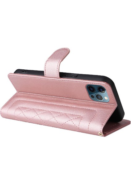 Iphone 12 Için Flip Case Pro Max Deri Kılıf Kapak Çevirin Darbeye Basit (Yurt Dışından)