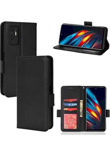 Tecno Pova 2 Yan Toka Manyetik Pu Deri Kart Yuvaları Tutucu Için Kılıf (Yurt Dışından) fırsatları