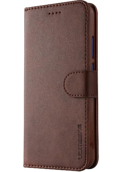 Tutucu Kart Yuvaları ile Huawei P20 Lite Için Kılıf Cüzdan Buzağı Doku Flip (Yurt Dışından)