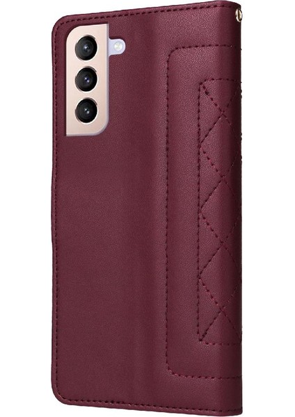 Samsung Galaxy S21 Artı Darbeye Dayanıklı Basit Iş Cüzdan Için Flip Case (Yurt Dışından) indirimleri