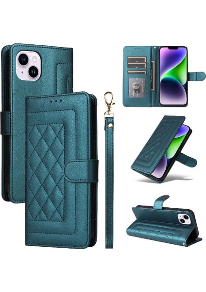 Iphone 14 Için Flip Case Artı Kapak Kapak Kılıf Cüzdan Basit (Yurt Dışından)