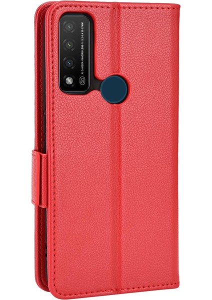Tcl 20R 5g Cüzdan Için Kılıf Pu Deri Kart Yuvaları Tutucu Manyetik Yan (Yurt Dışından)