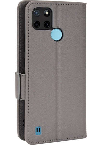 Realme C21Y/C25Y Yan Toka Manyetik Cüzdan Pu Deri Kartı Için Kılıf (Yurt Dışından) fırsatları