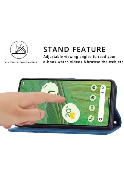 Google Pixel 7 Pro Kickstand Tam Koruma Anti Scratch Pu Için Filp Durumda (Yurt Dışından)