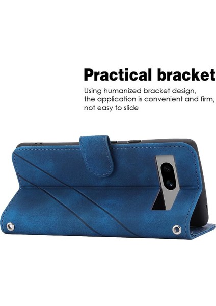 Google Pixel 7 Pro Kickstand Tam Koruma Anti Scratch Pu Için Filp Durumda (Yurt Dışından)