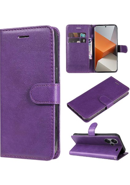 Xiaomi Redmi Not 13 Pro Için Flip Case Artı Yüksek Kaliteli Deri Klasik (Yurt Dışından)