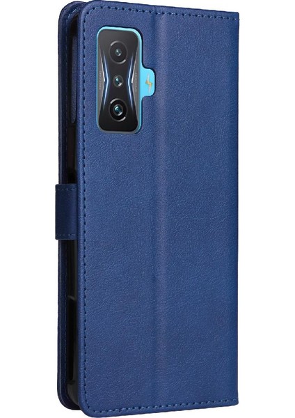 Xiaomi Poco F4 Gt Için Flip Case Klasik Düz Renk Yüksek Kaliteli Deri (Yurt Dışından)