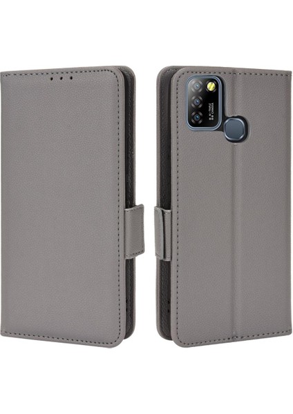 Infinix Sıcak 10 Lite Cüzdan Için Kılıf Yan Toka Kart Yuvaları Tutucu Manyetik (Yurt Dışından)
