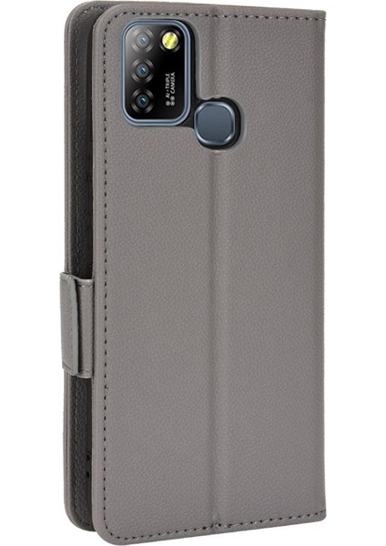Infinix Sıcak 10 Lite Cüzdan Için Kılıf Yan Toka Kart Yuvaları Tutucu Manyetik (Yurt Dışından)
