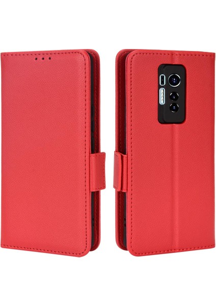 Tecno Phantom x Kart Yuvaları Için Kılıf Tutucu Pu Deri Cüzdan Yan Toka (Yurt Dışından)