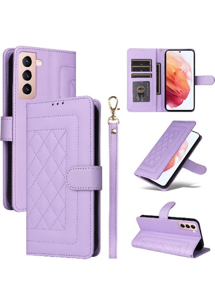 Samsung Galaxy S21 Için Flip Case Deri Kılıf Cüzdan Darbeye Basit (Yurt Dışından) fırsatları