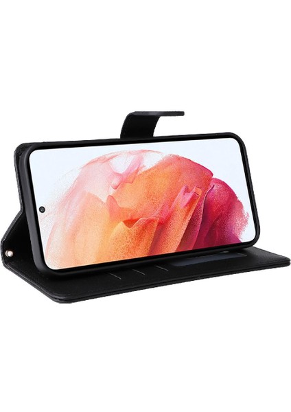 Samsung Galaxy S21 Için Flip Case Deri Kılıf Cüzdan Darbeye Basit (Yurt Dışından) fırsatları