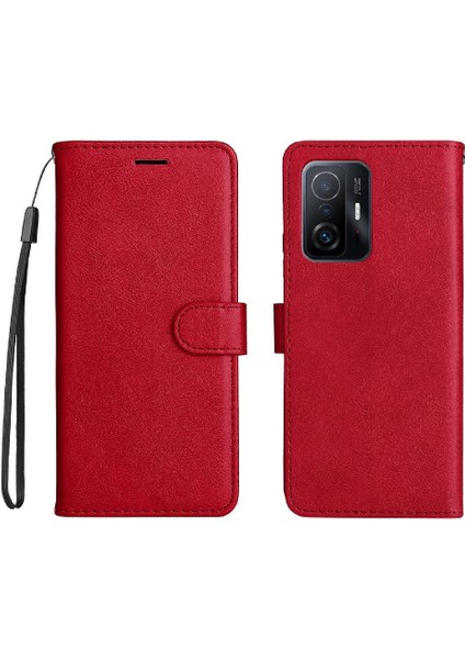 Xiaomi 11T/11T Pro Için Flip Case Kart Yuvası ile Yüksek Kaliteli Deri Telefon (Yurt Dışından)