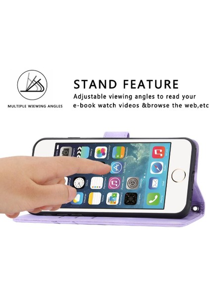 Iphone 6/7 Için Filp Durumda/8 Pu Deri Kayış Kickstand Kredi Kartı Tutucu (Yurt Dışından) indirimleri