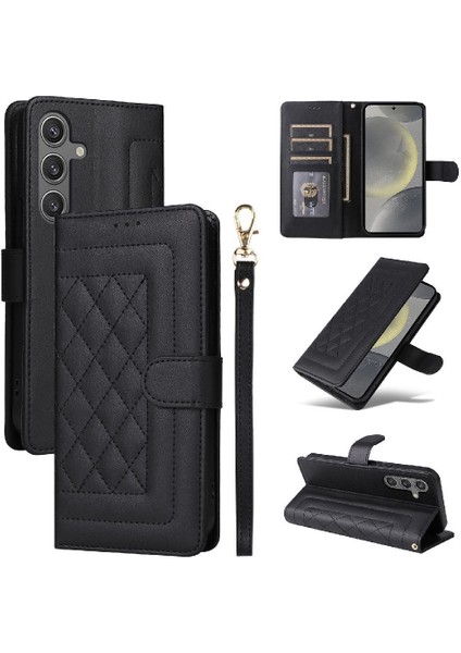 YH Mall Samsung Galaxy S24 Için Flip Case Darbeye Basit Iş Cüzdan Flip (Yurt Dışından)