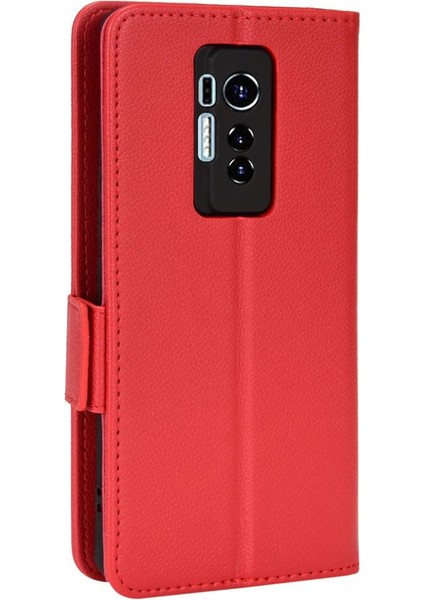 Tecno Phantom x Kart Yuvaları Için Kılıf Tutucu Pu Deri Cüzdan Yan Toka (Yurt Dışından)