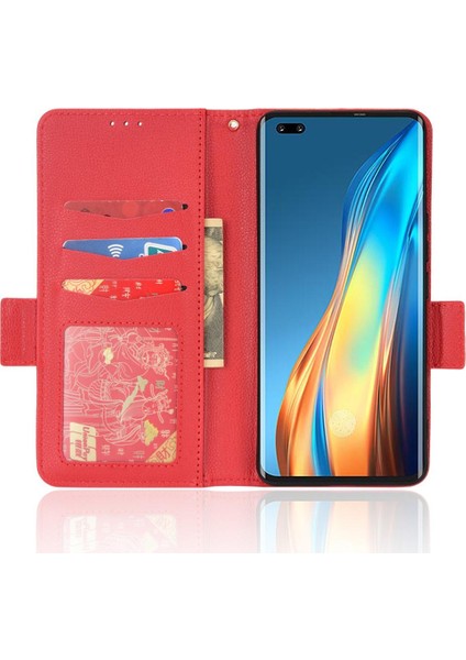 Tecno Phantom x Kart Yuvaları Için Kılıf Tutucu Pu Deri Cüzdan Yan Toka (Yurt Dışından)